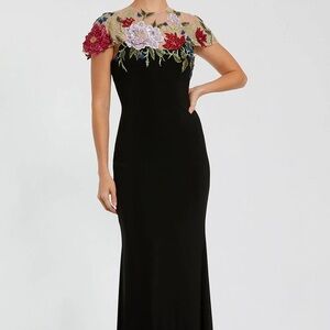 Mac Duggal 11817 - Floral Embellished Illusion Neck Evening Dress

Never worn!